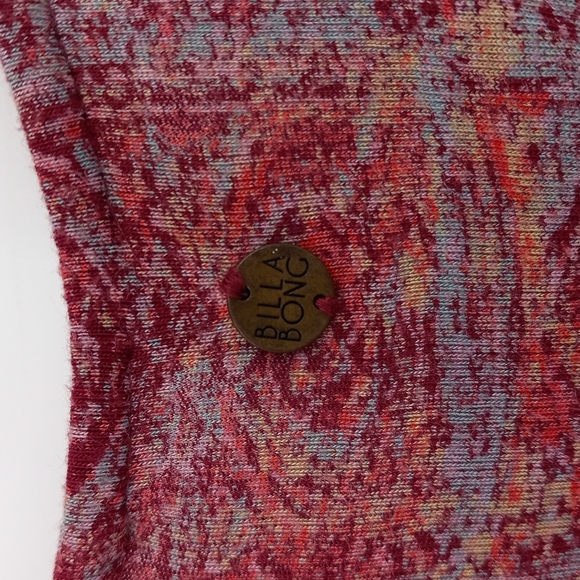 Billabong See The Sun Romper V Neck Longsleeve Elastic Waist Size Medium - Picture 9 of 11